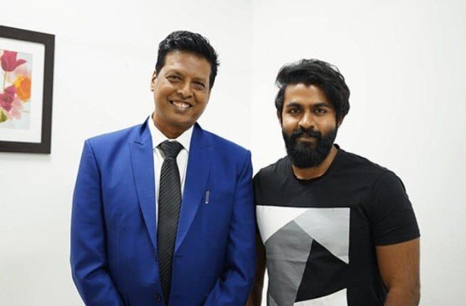 Dr. Harish K. V with Yuva Rajkumar
